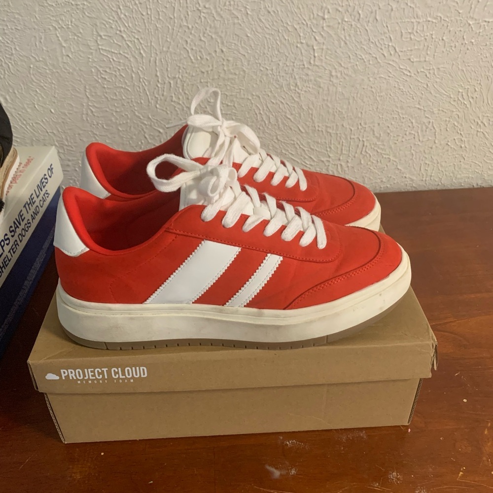 Project Cloud Red and White Women's Sneakers